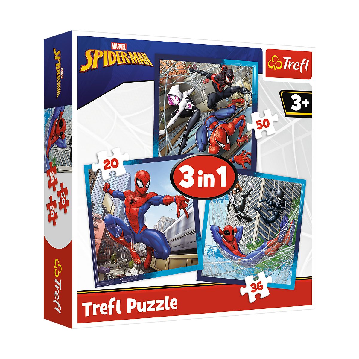 Puzzle Trefl Spiderman Pajęczy przyjaciele 4w1 el. (34874)