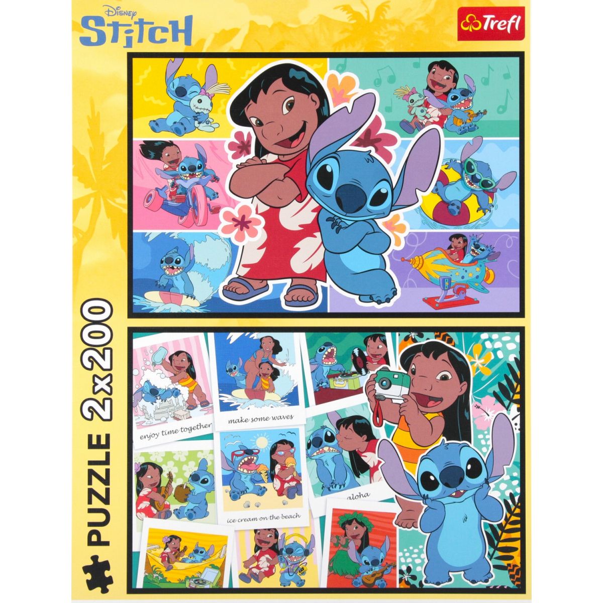 Puzzle Trefl Stitch Wesołe życie Stitcha 2x200 el. (13334)