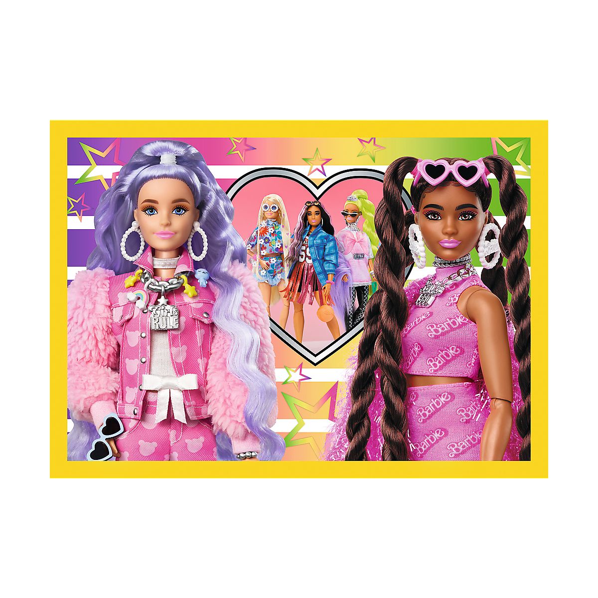 Puzzle Trefl Barbie 4w1 Wesoły świat Barbie 4w1 el. (34626)