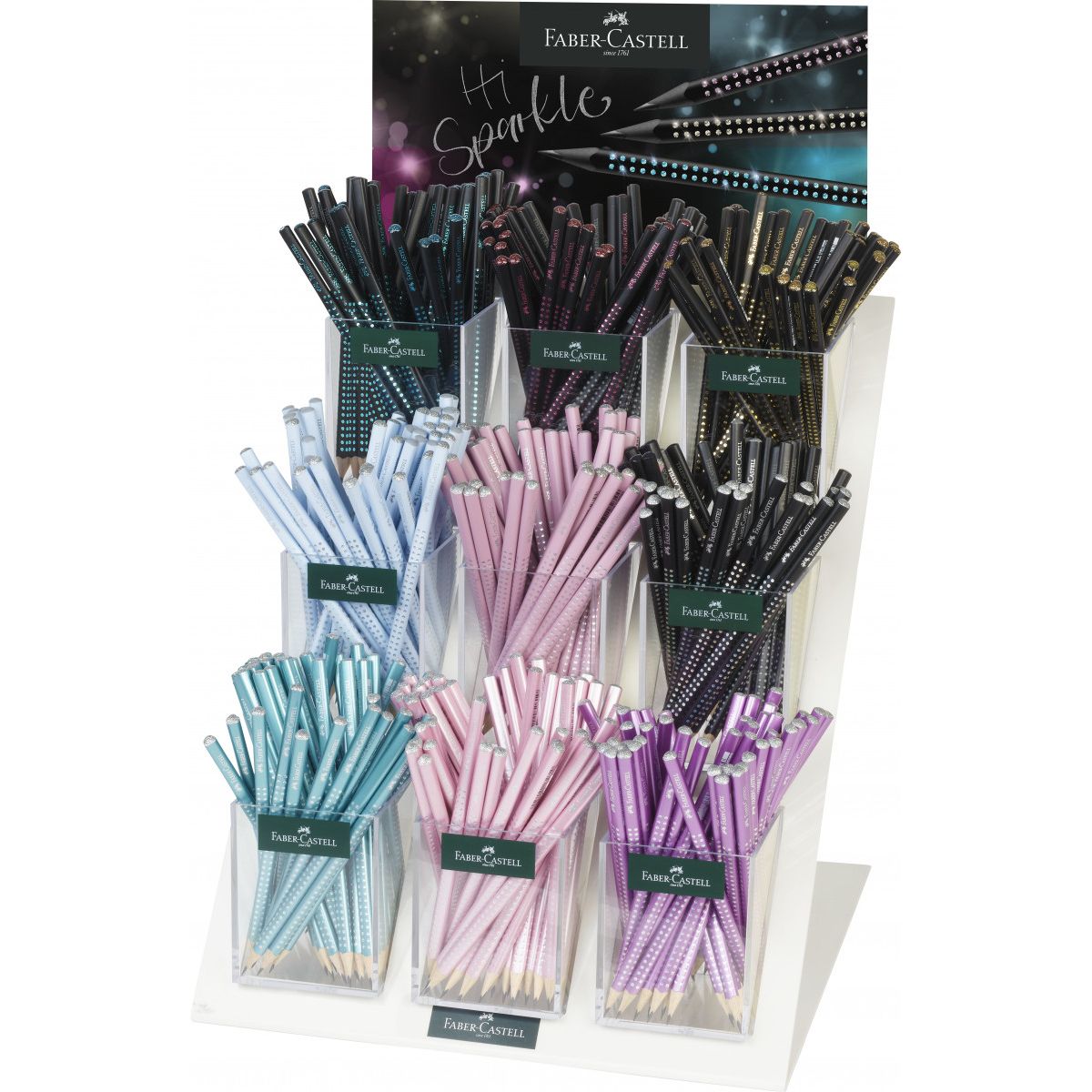 Ołówek Faber Castell Sparkle Display 9 kol. x 48 szt B (118285 FC)