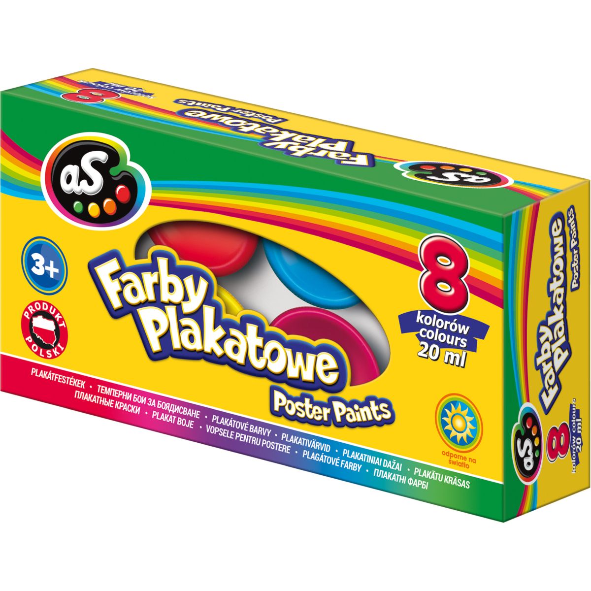 Farby plakatowe As kolor: mix 20ml 8 kolor. (83412900)