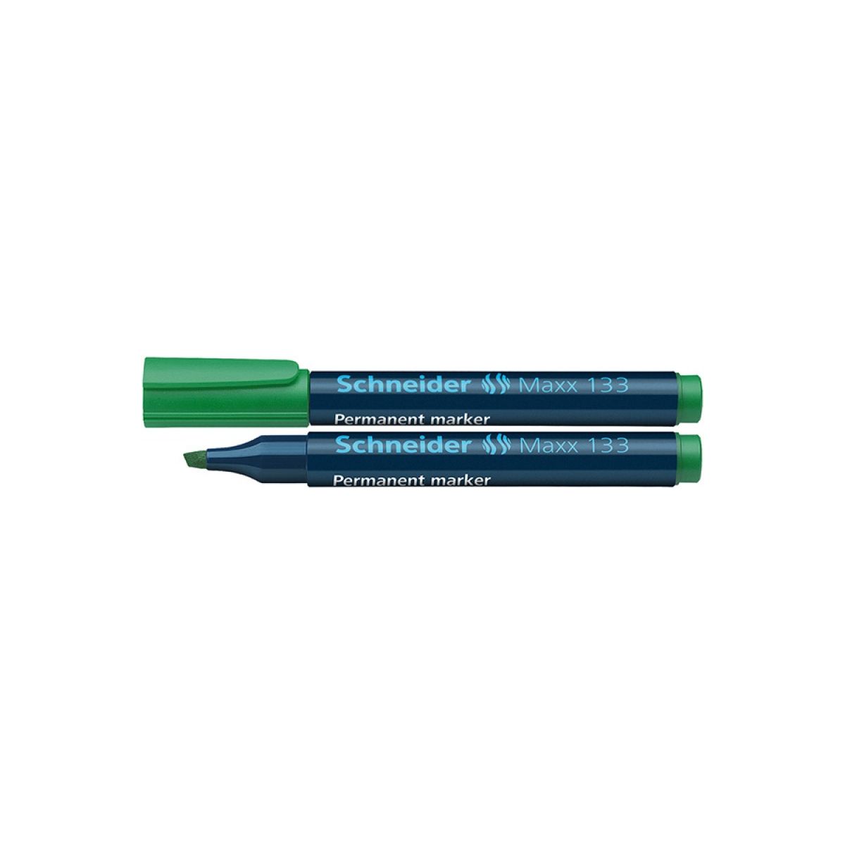 Marker permanentny Schneider Maxx 133 zielony 1,0-3,0mm ścięta końcówka (SR113304)