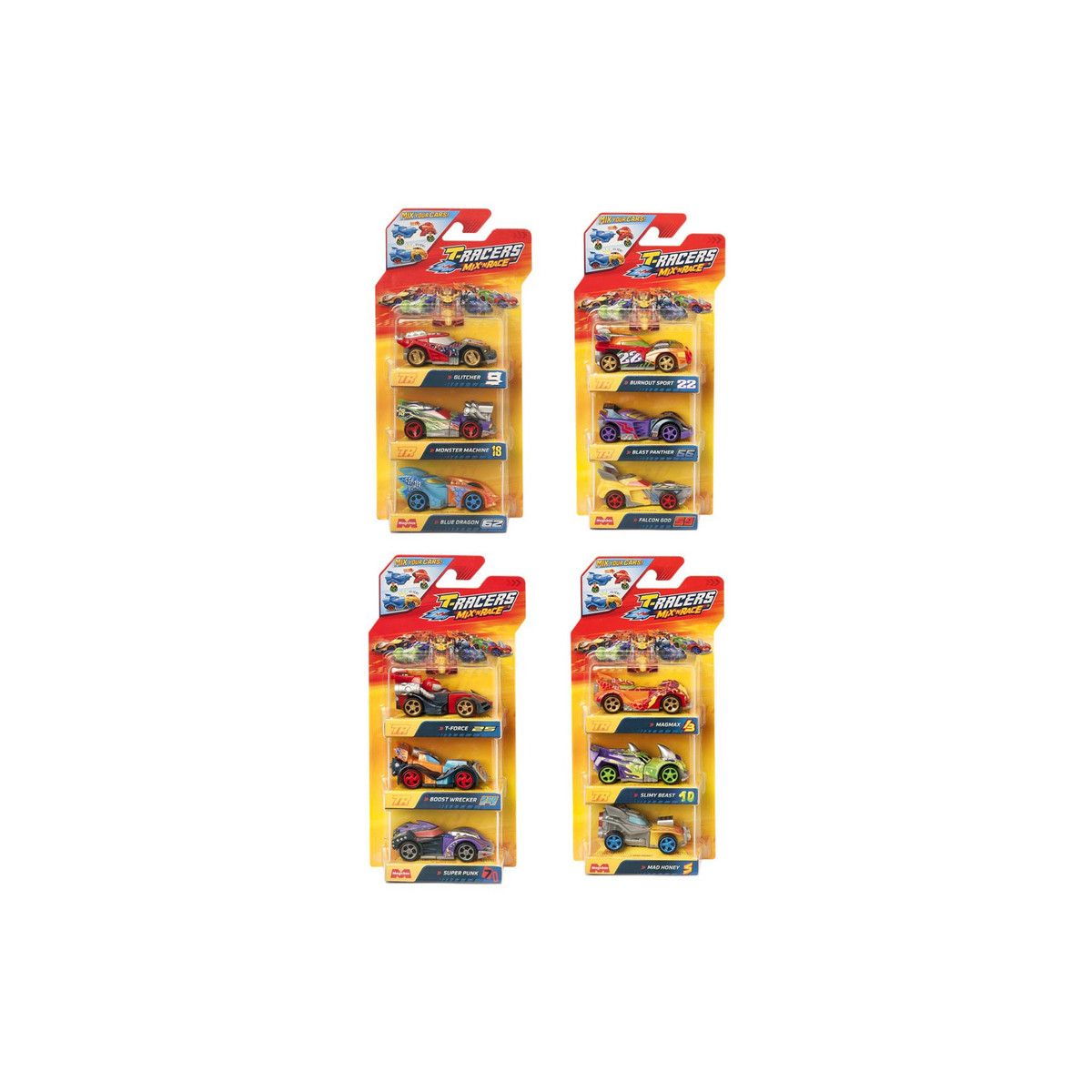 Samochód Orbico Sp. Z O.o. T-RACERS 2.0 3 pack (PTR7V304IN00)