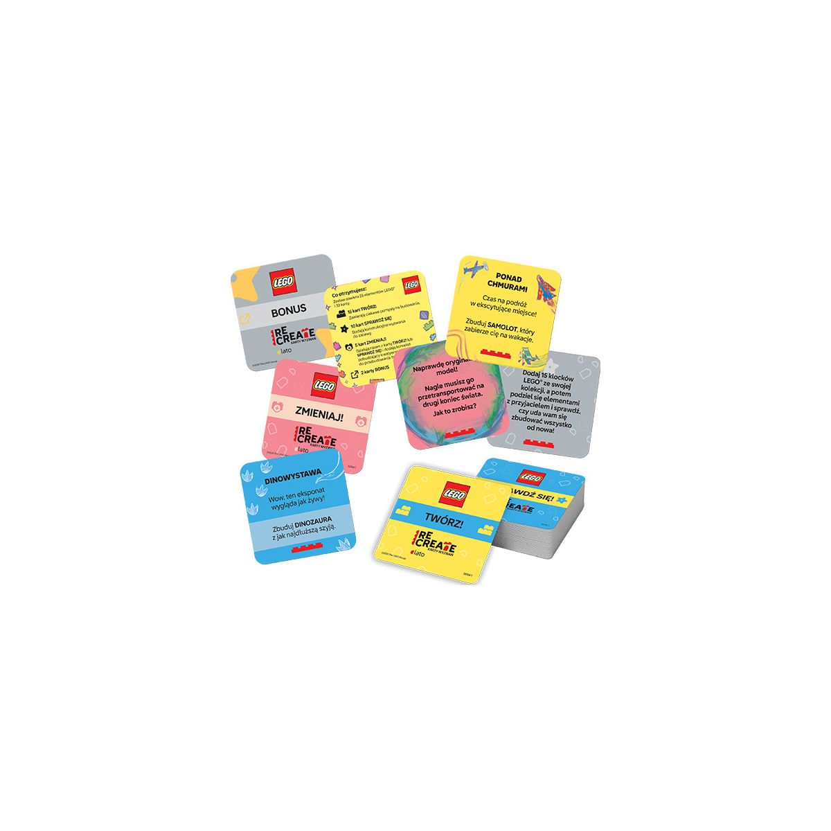 Karty Ameet LEGO® Karty Wyzwań. Lato (ACP 6606) 32 sztuk