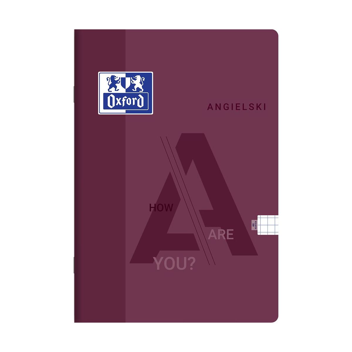 Zeszyt tematyczny angielski A5 60k. 60g krata Oxford (400175613)