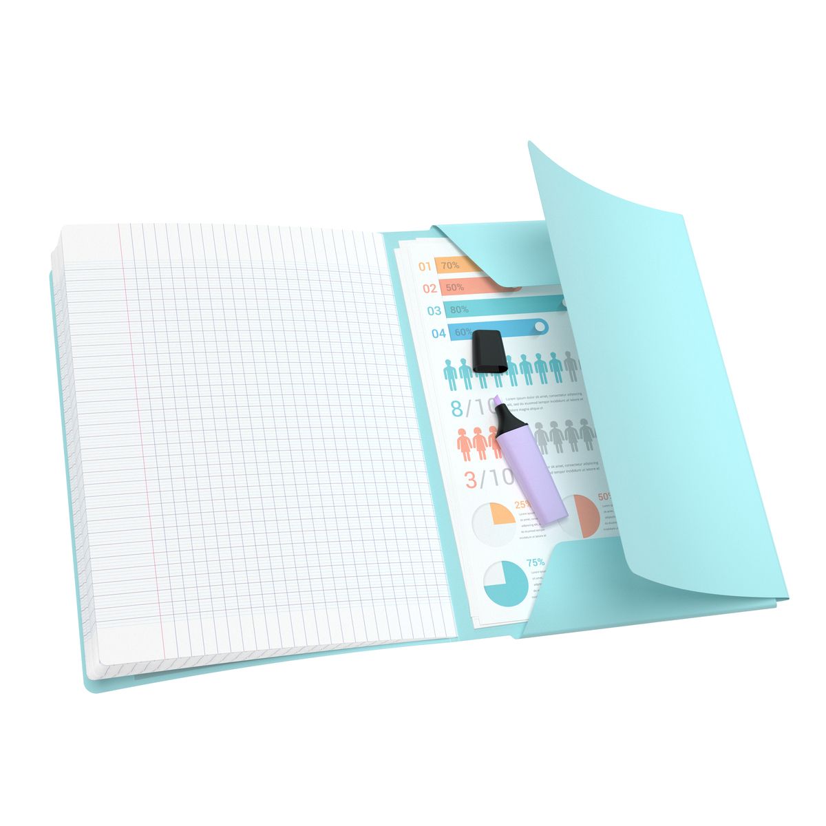 Zeszyt Oxford EASYBOOK PASTEL A5 60k. 90g linia (400161236)