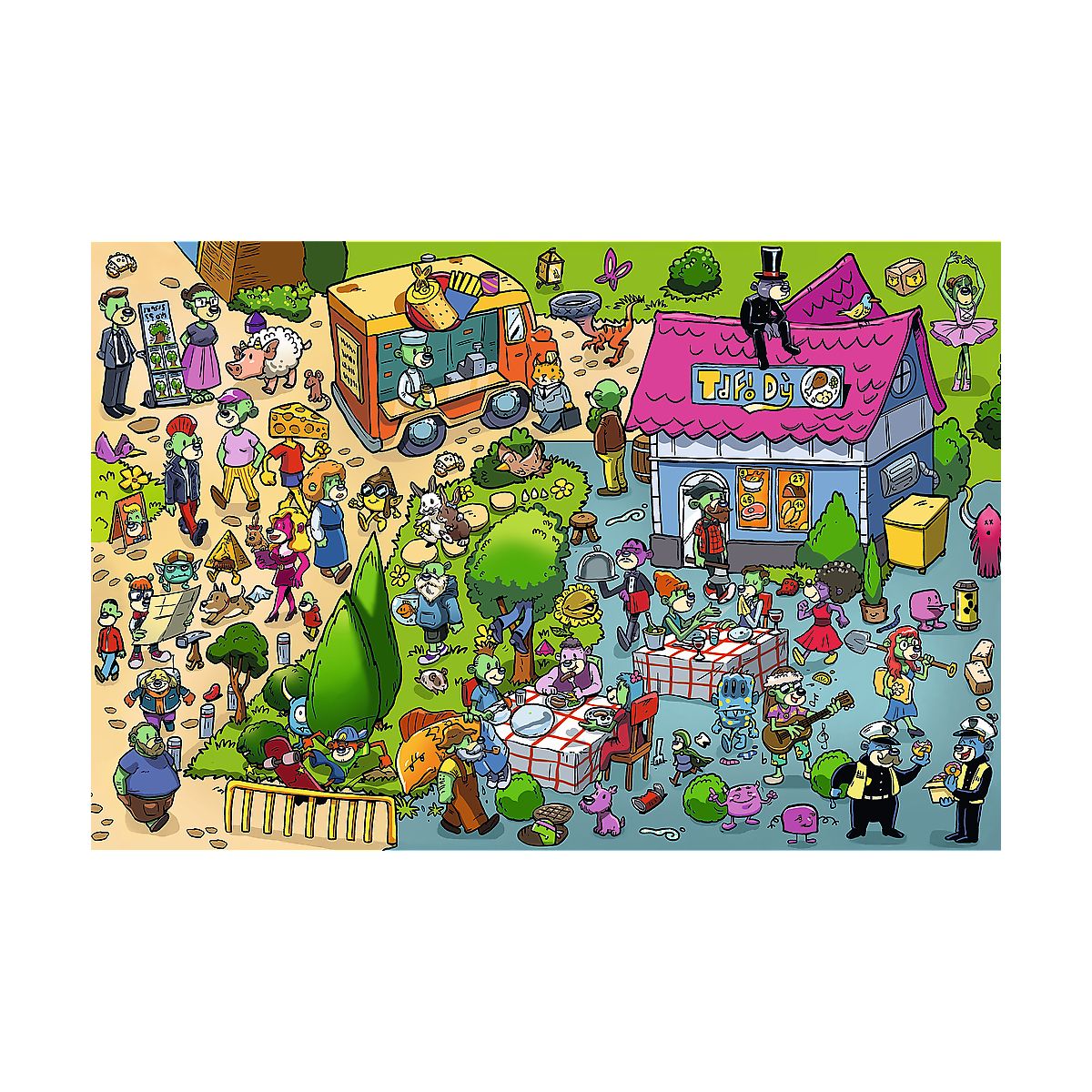 Puzzle Trefliki celebrują 160 el. Trefl (40052)