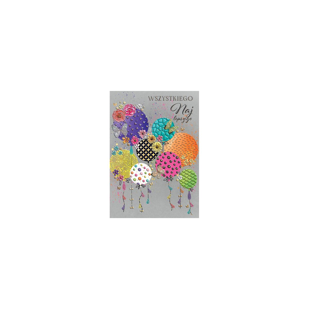 Kartka składana JASKRAWE BALONY A5 Henry (5907465663052)