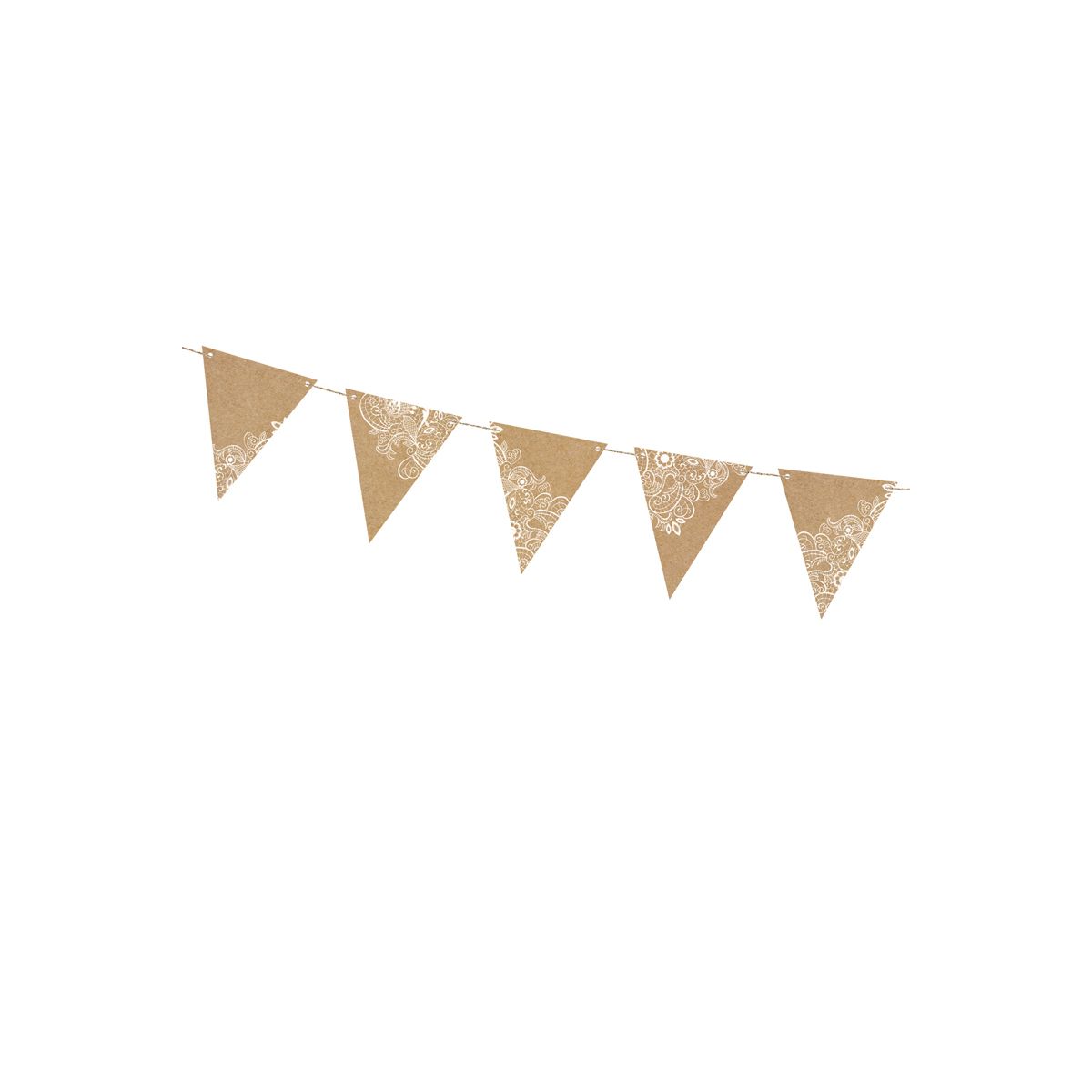Girlanda Partydeco Flagietki, kraft, 2,1 m (FLG17)