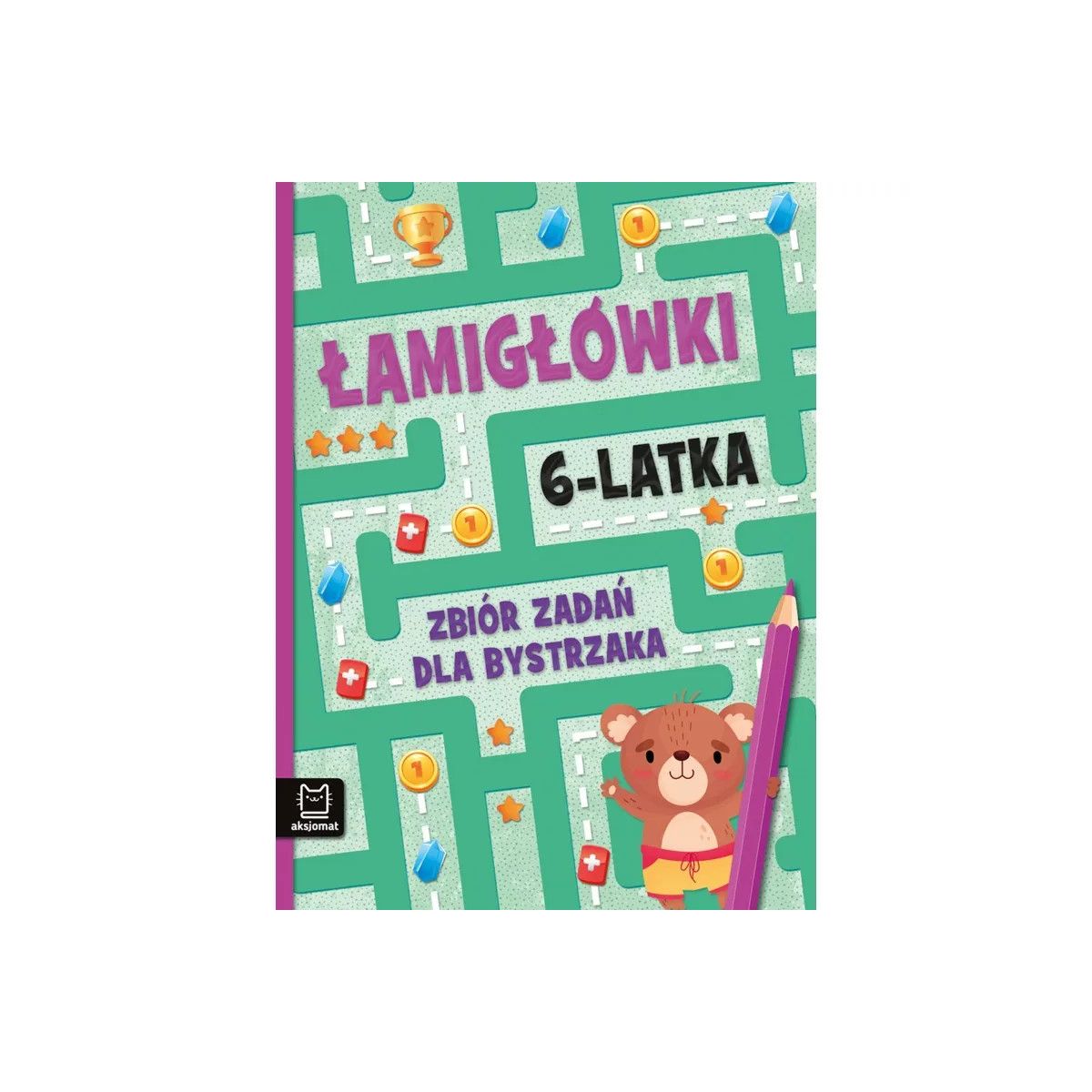 Książka dla dzieci Łamigłówki 6-latka. Zbiór zadań dla bystrzaka