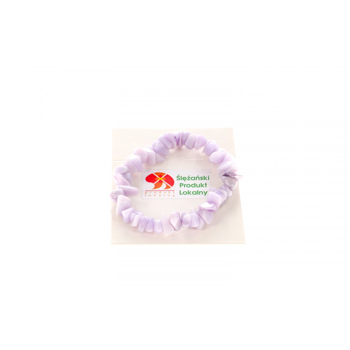Bransoletka bransoletka jadeit górski bryłka lawenda  6x10mm Mol