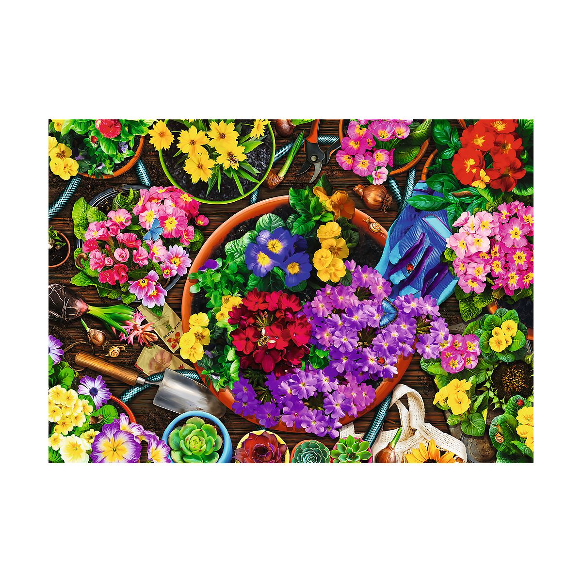 Puzzle Prace w ogrodzie 2x500 el. Trefl (37529)
