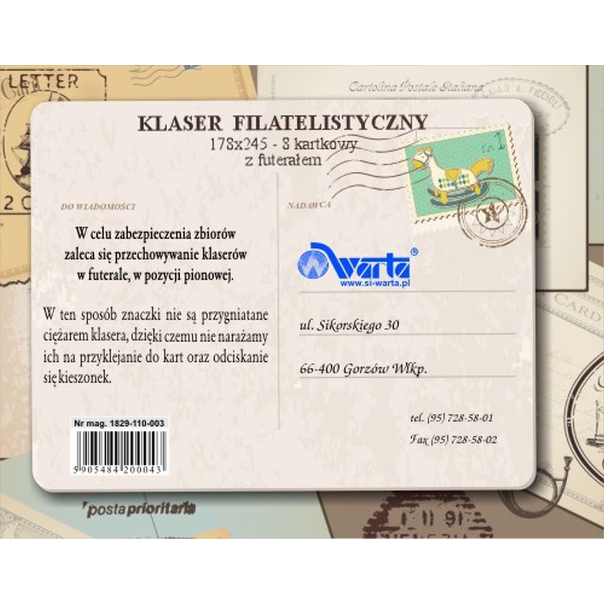 Klaser filatelistyczny Warta [mm:] 178x245 (1829-110-003)