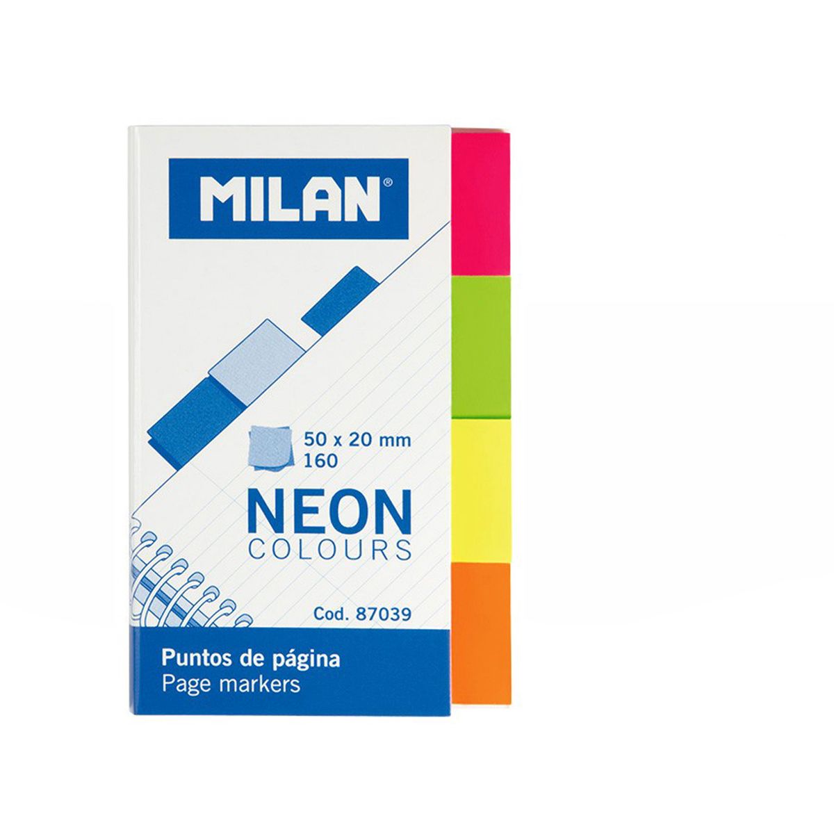 Notes samoprzylepny (karteczki) Milan [mm:] 50x20 (87039)