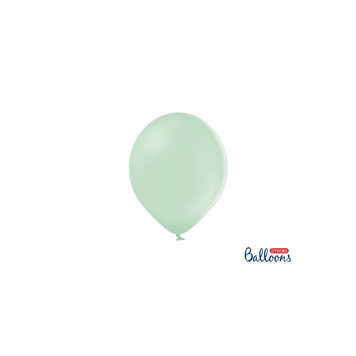 Balon gumowy Strong Baloons Pastel Pistachio 1op/100sztuk pastelowy 100 szt pistacjowy 270mm (SB12P-006)