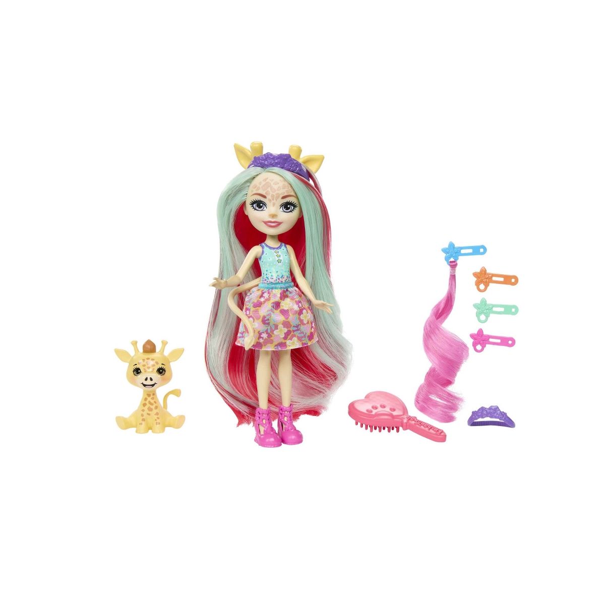 Lalka Mattel Enchantimals Żyrafa Lalka Deluxe [mm:] 150 (HNV29)