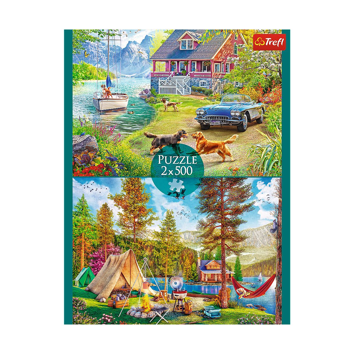 Puzzle Trefl Letni relaks 2x500 el. (37497)