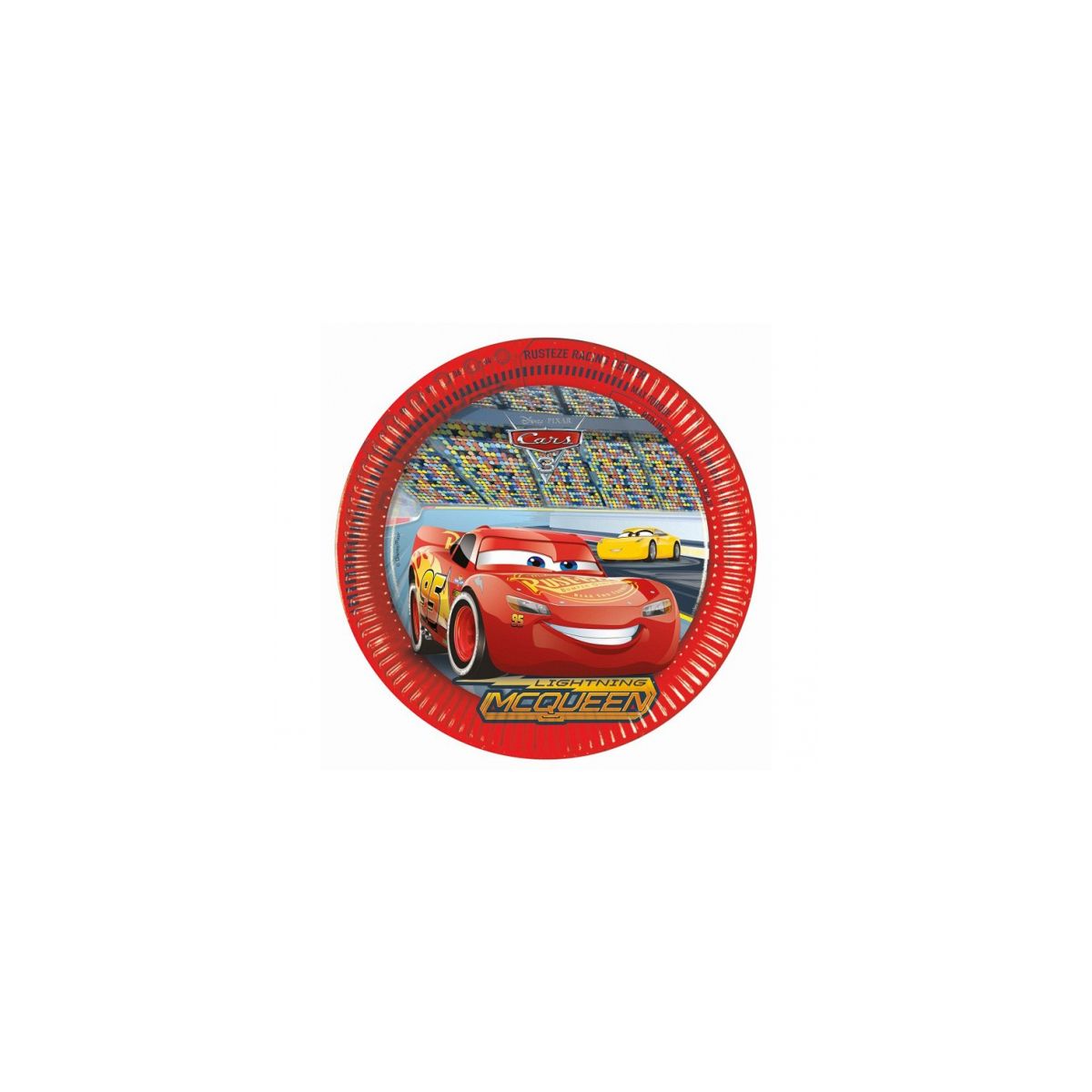 Talerz jednorazowy Godan Cars papier śr. 230mm 8 szt (93437)