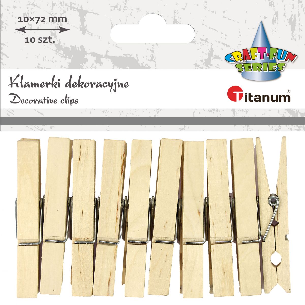 Ozdoba drewniana Titanum Craft-Fun Series klamerki (24BR0201-236)