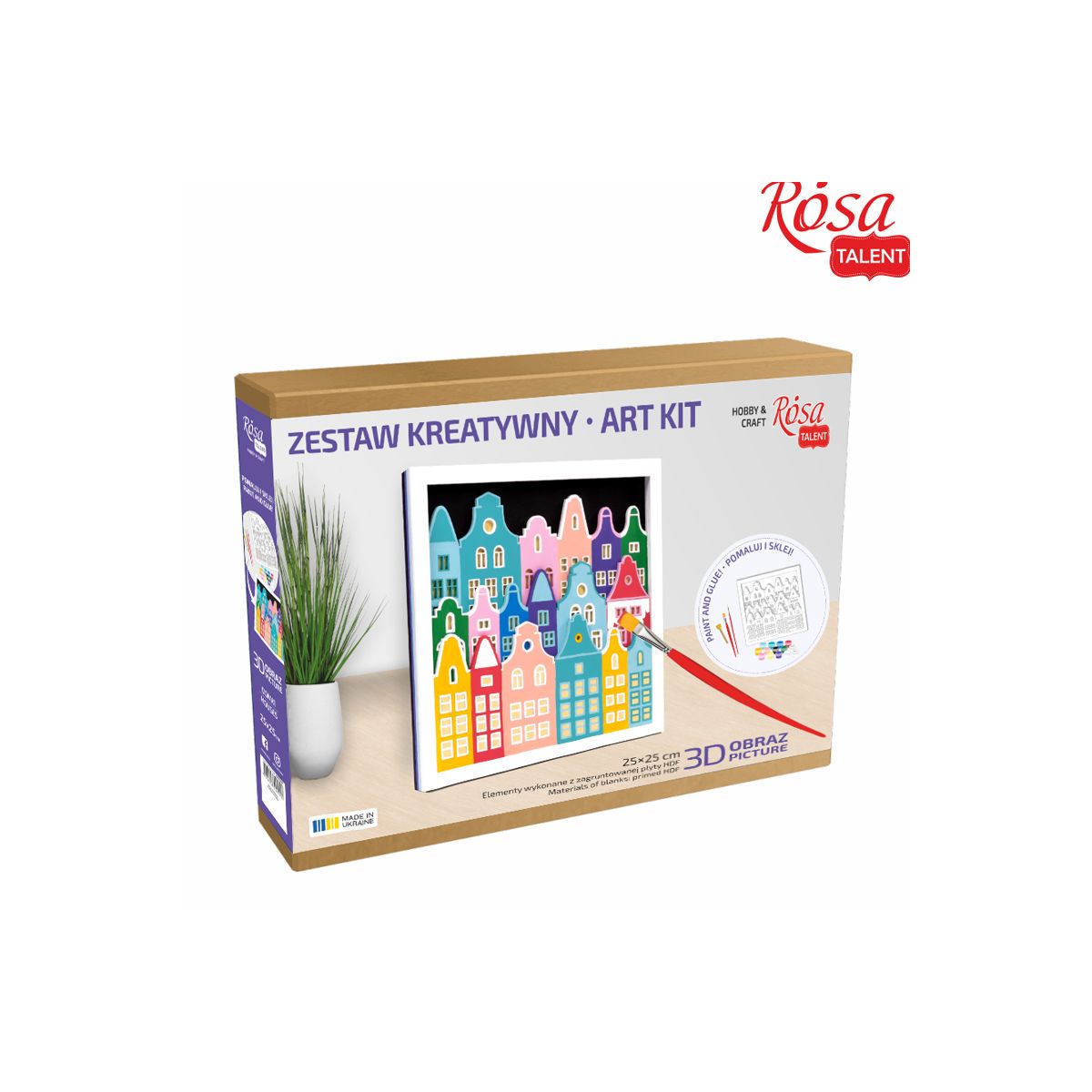 Zestaw plastyczny Rosa Domki 3d