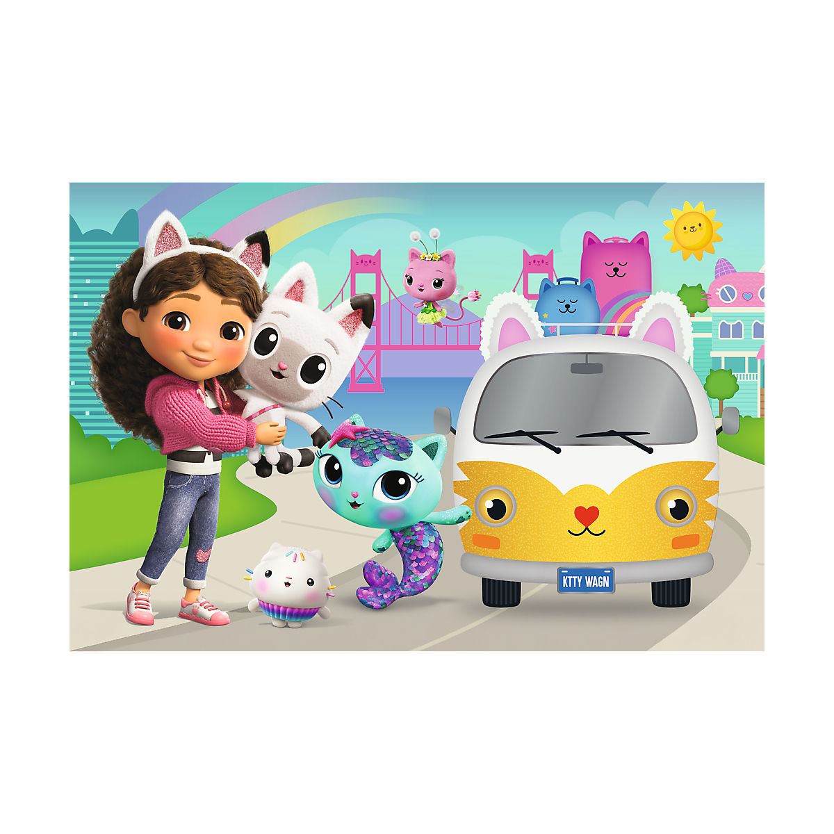 Puzzle Gabby Gabby i kocie przygody 60 el. Trefl (17415)