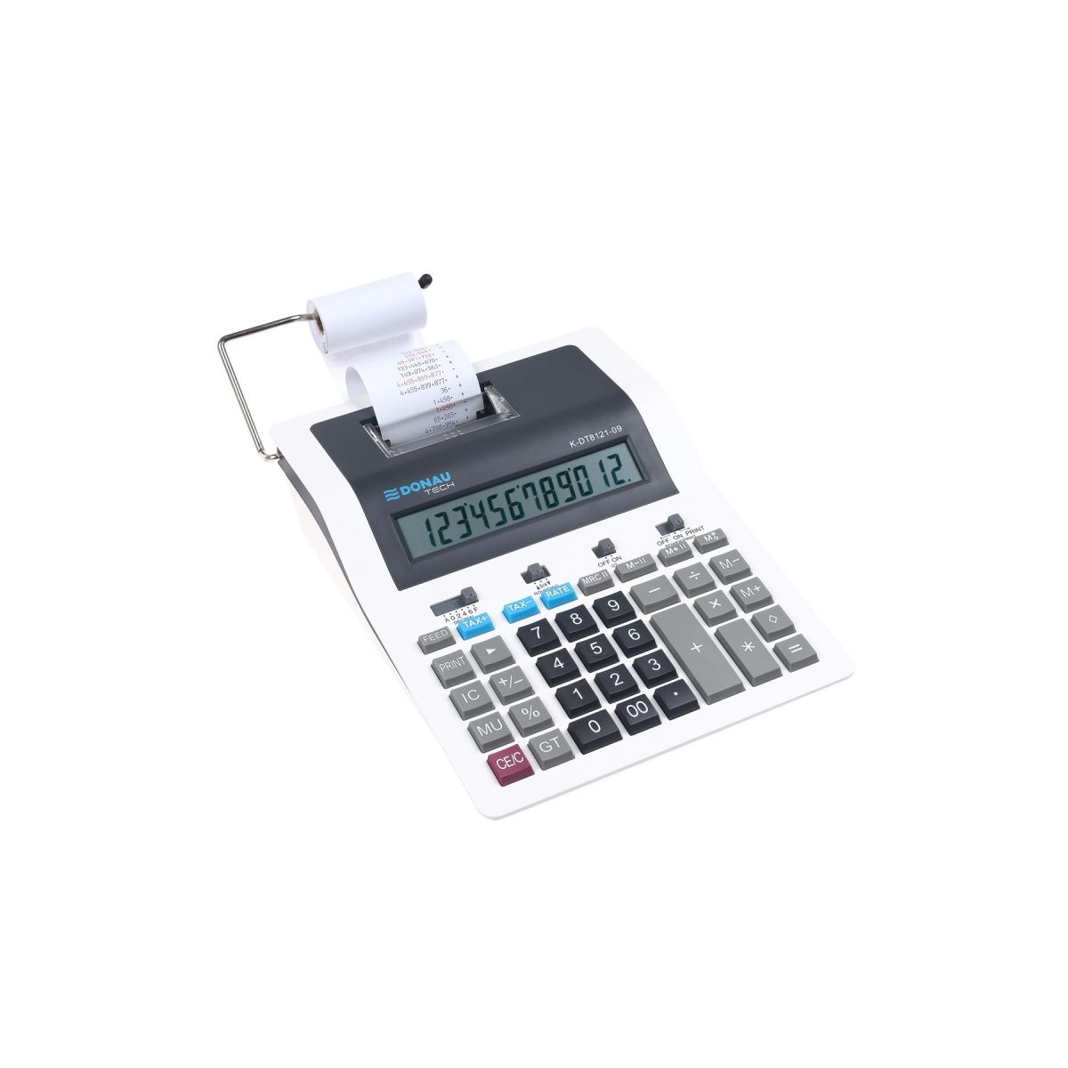 Kalkulator na biurko Donau Tech drukujący (K-DT8121-09)