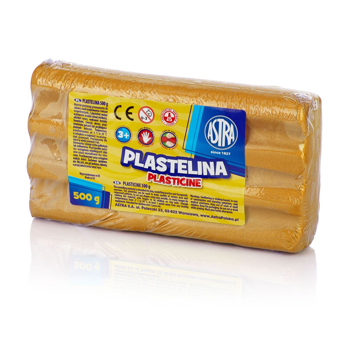 Plastelina Astra 1 kol. złota 500g