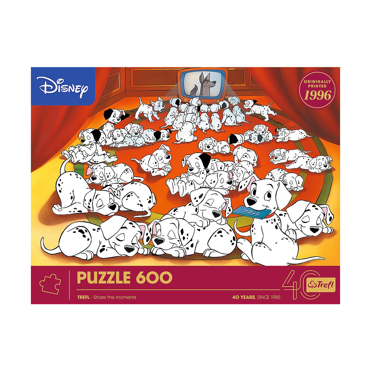 Puzzle 101 Dalmatyńczyków 40-lecie Trefl 600 el. Trefl (37604)