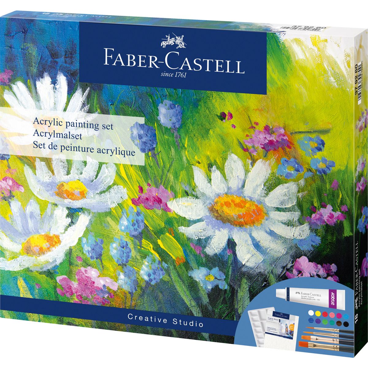 Zestaw plastyczny Classic do malowania akrylami Faber Castell (379280 FC)