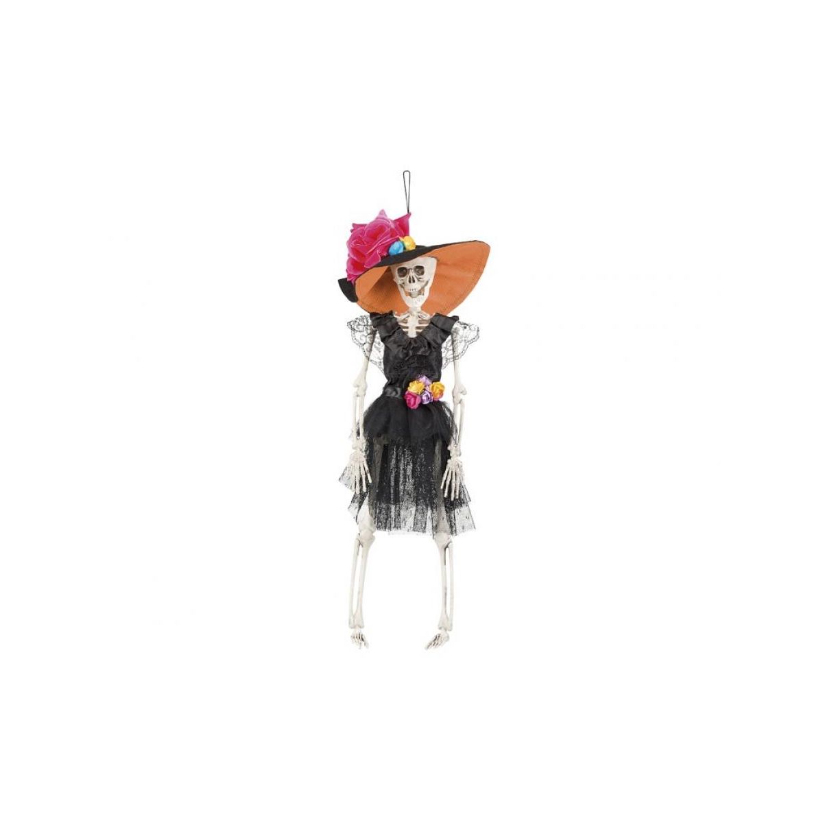 Ozdoba halloweenowa Dekoracja wisząca PANI KOŚCIOTRUP, 40 cm Godan (97035)