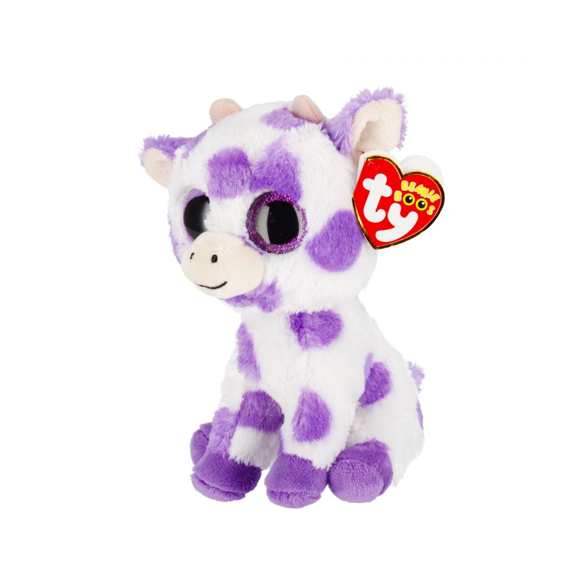 Pluszak Ty Beanie Boos Ethel - krowa z fiolet. plamami [mm:] 150 (TY37345)