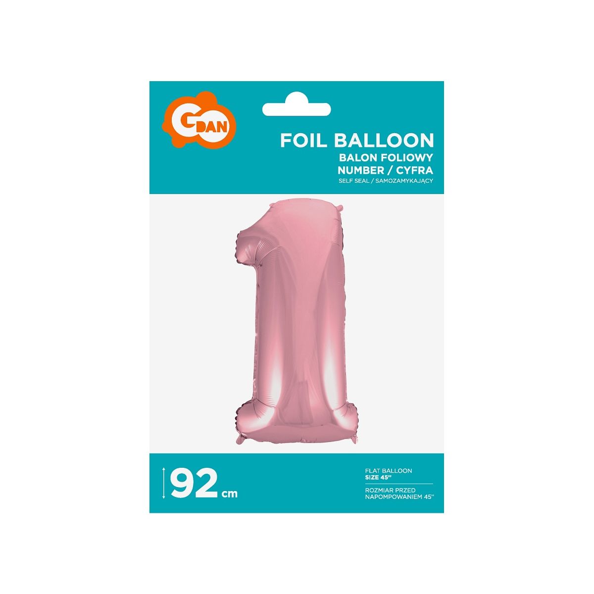 Balon foliowy Godan cyfra 1 45cal (BC-HRO1)