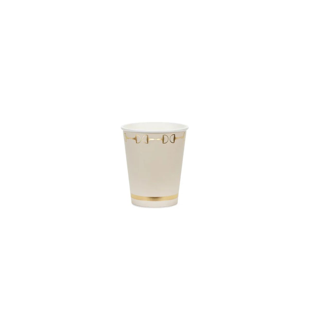 Kubek jednorazowy Partydeco Strzemiona, beż papier 220ml (KPP99-EU1)
