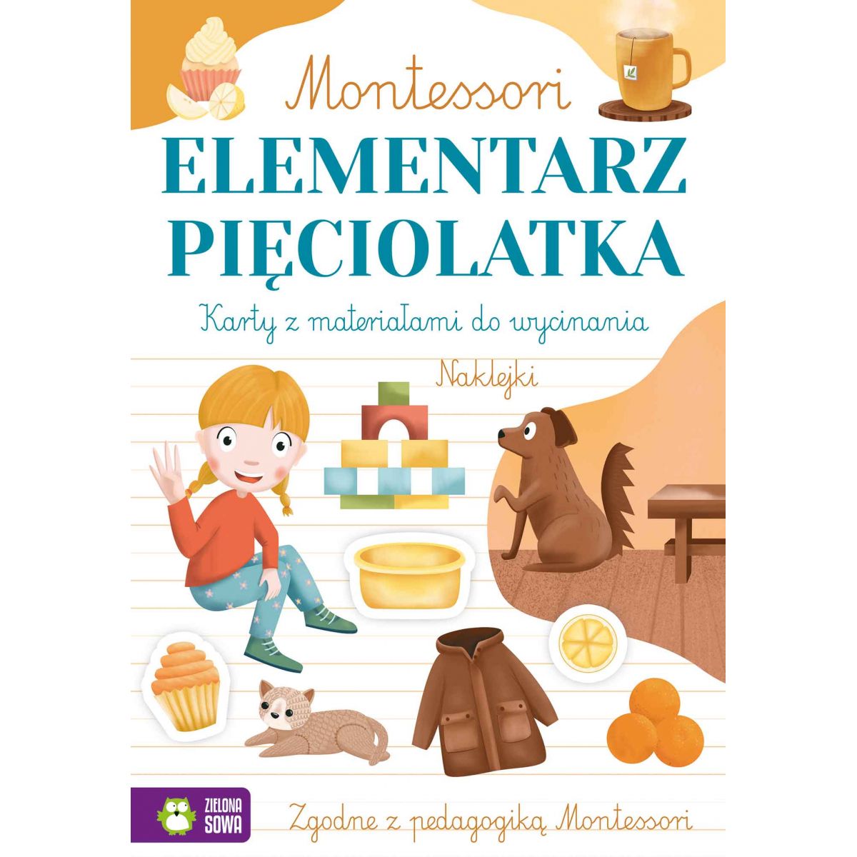 Książeczka edukacyjna Zielona Sowa Montessori. Elementarz pięciolatka