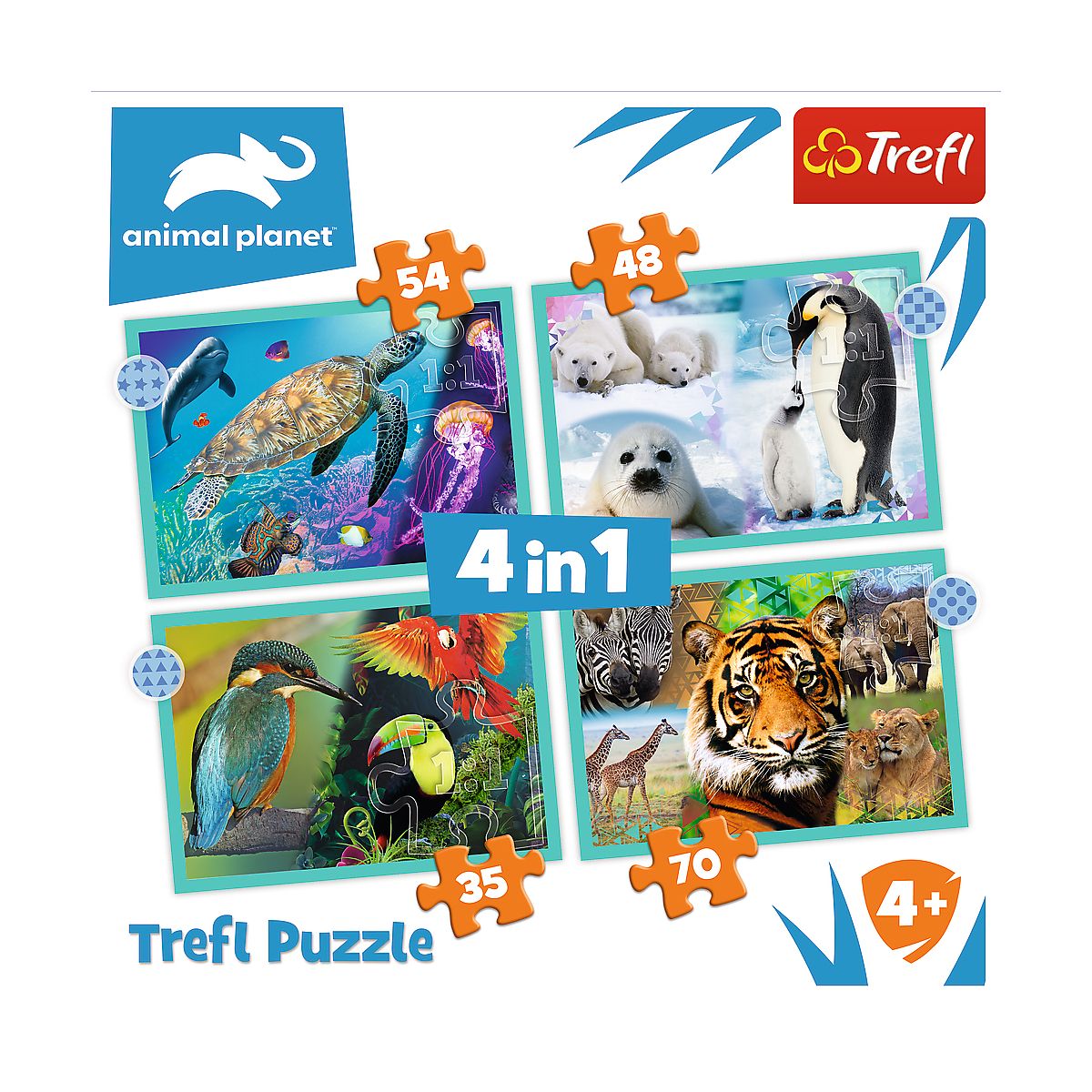 Puzzle Trefl 4w1 el. (34382)