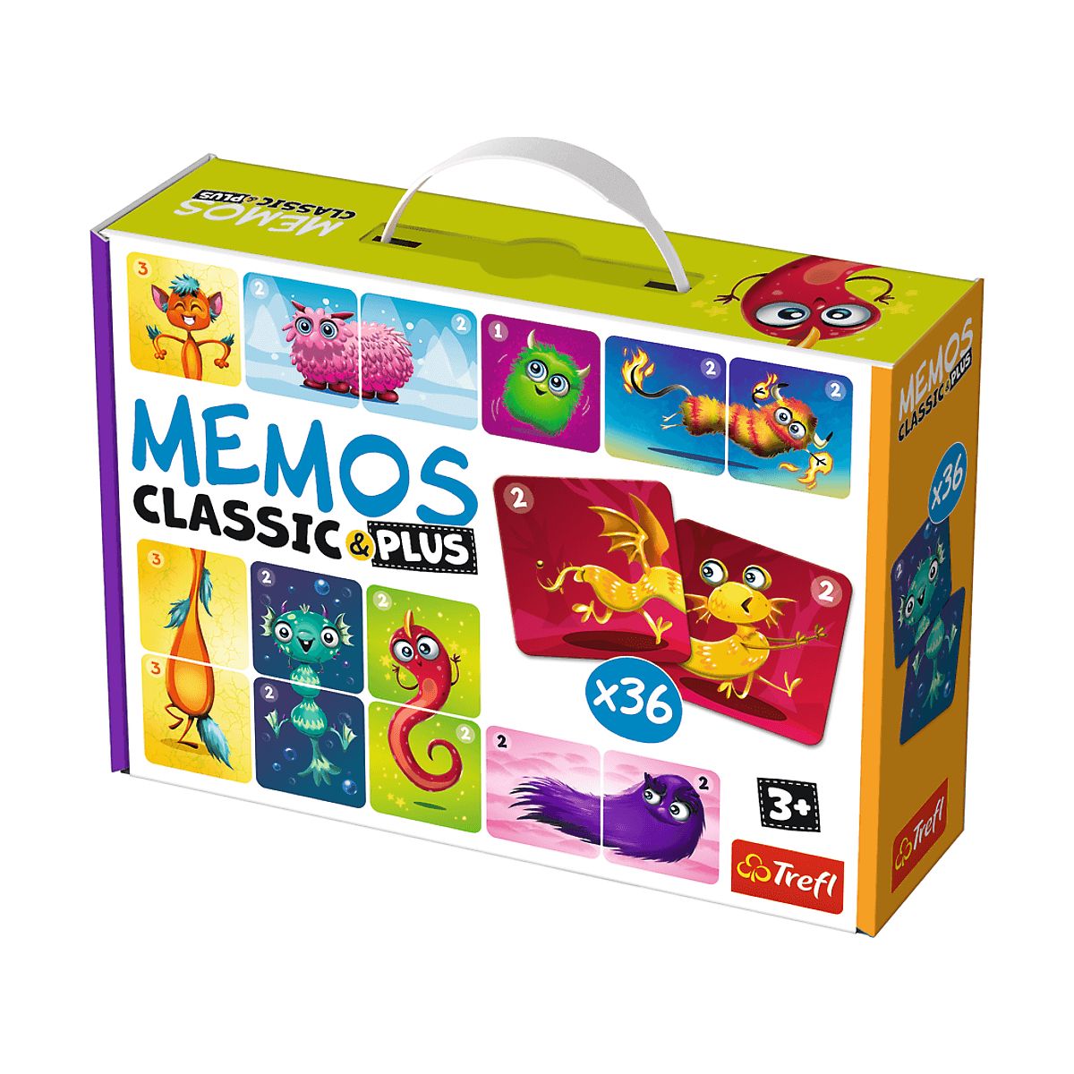 Gra pamięciowa Trefl Memos Classic & Plus, Cute Monsters (02273)