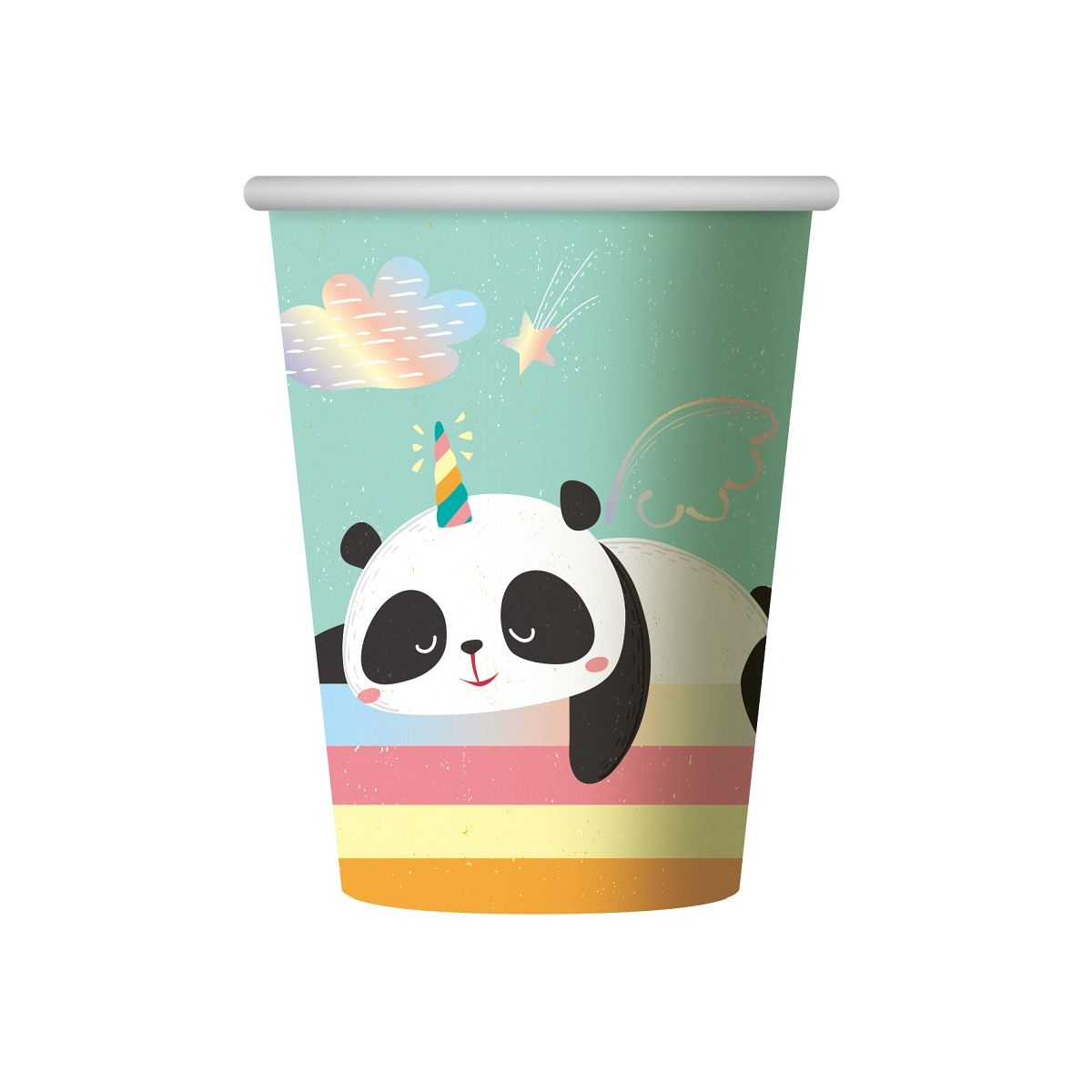 Kubek jednorazowy Godan Panda 6 sztuk-266 ml papier 266ml (PF-KRP9)
