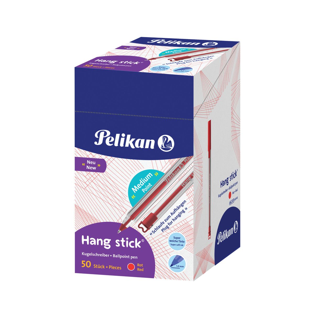 Długopis Pelikan Hang Stick 605441 czerwony (400197416)