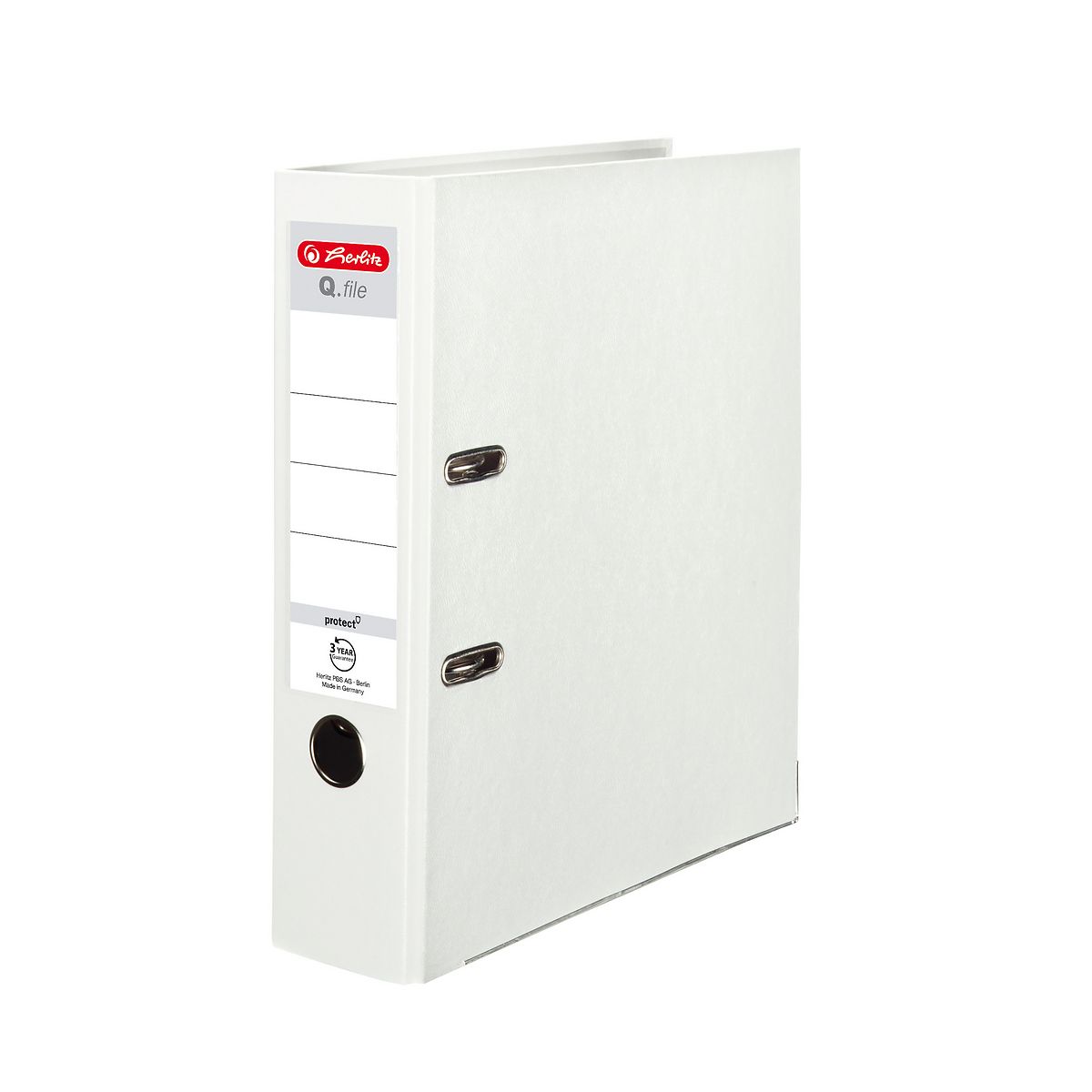Segregator dźwigniowy Q. file Standard 0011167079 A4 80mm biały Herlitz (300023532)