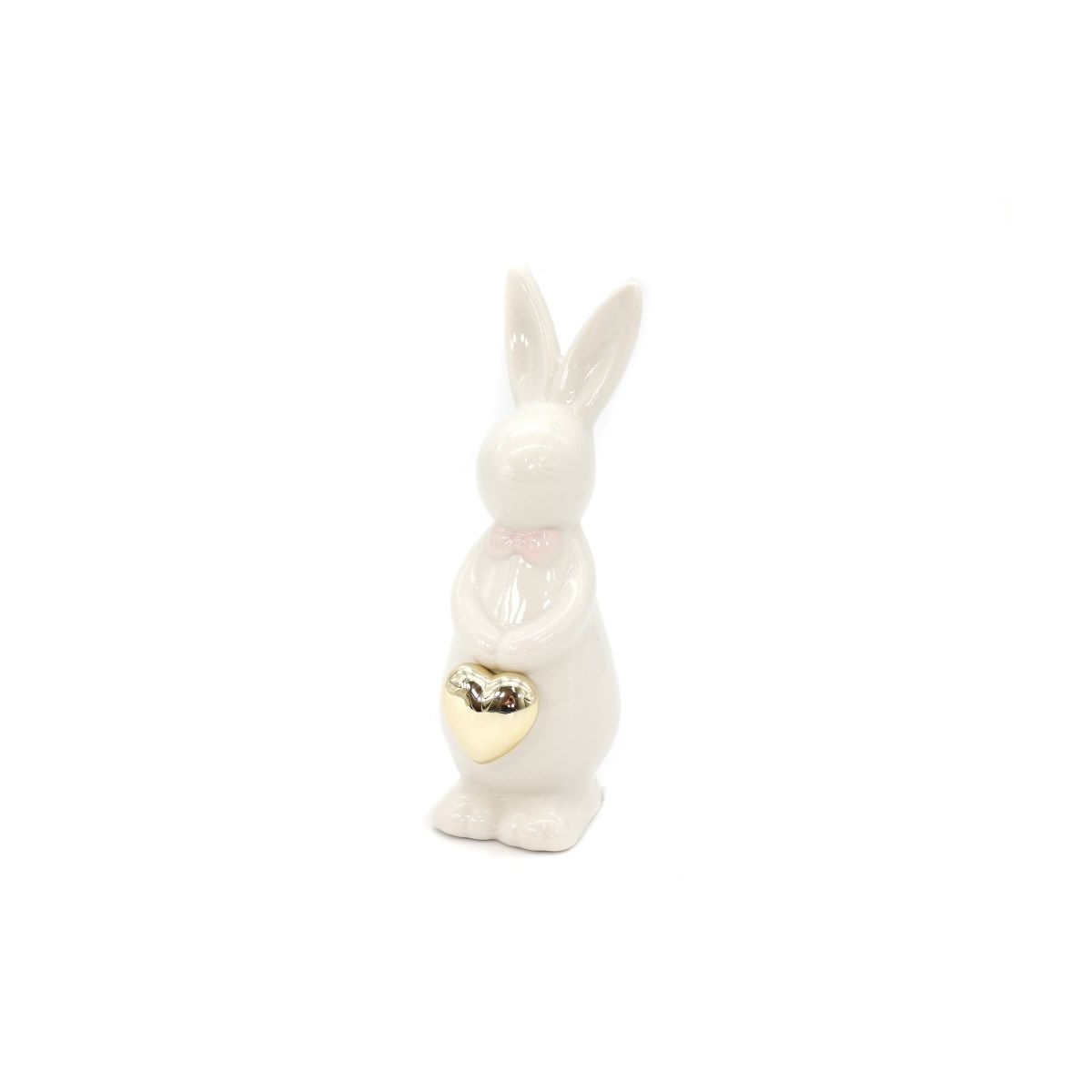 Figurka One Dollar zając ceramiczny z sercem 16,5cm (359079)