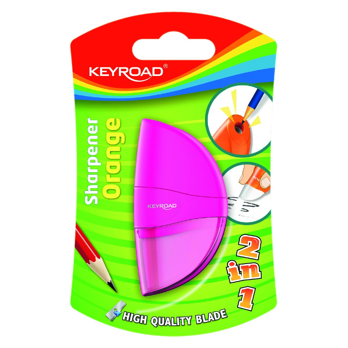 Temperówka Keyroad Orange mix plastik (KR971136)