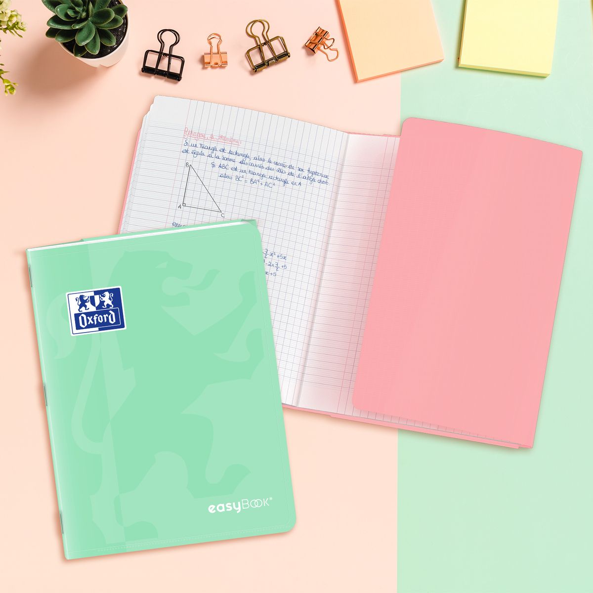 Zeszyt EASYBOOK PASTEL A4 60k. 90g krata Oxford (400161237)