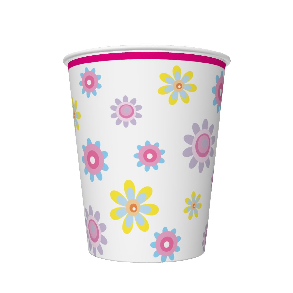 Kubek jednorazowy Pol-mak daisy papier 250ml (01)