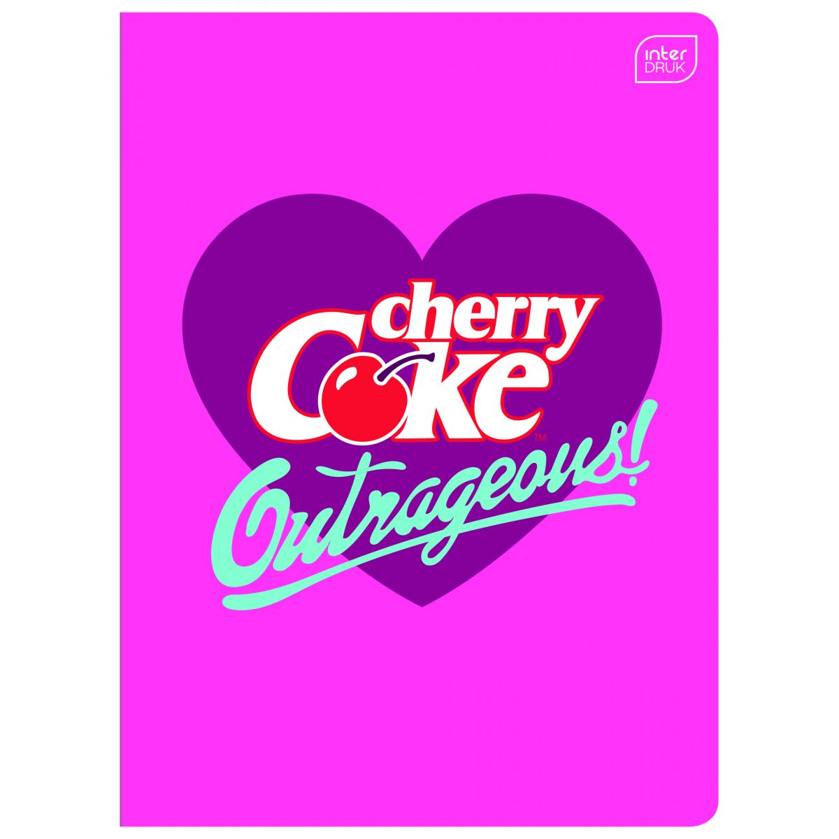 Zeszyt COCA COLA MAT+UV A5 32k. 70g krata Interdruk