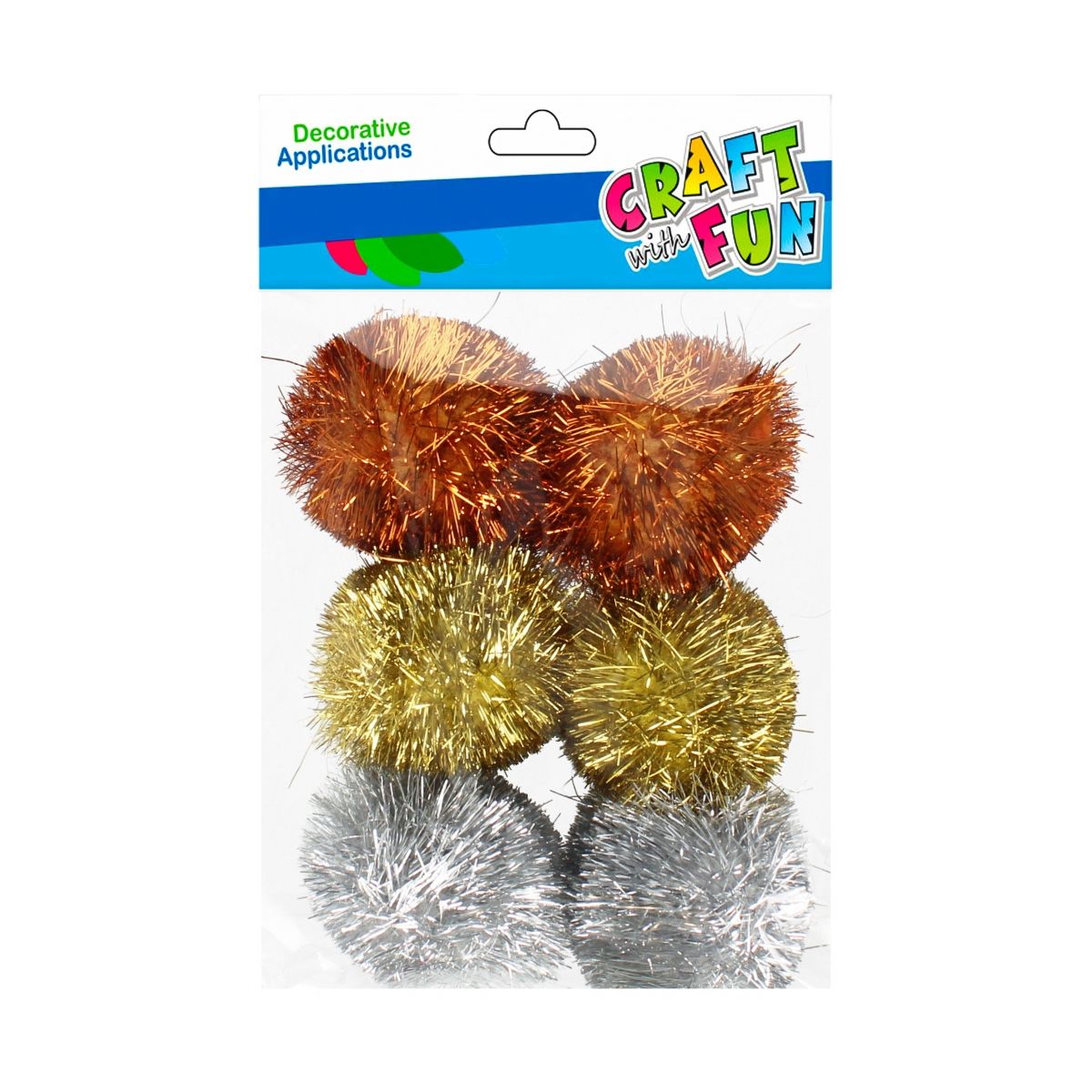 Pompony Craft with Fun mix 6 szt (521654)