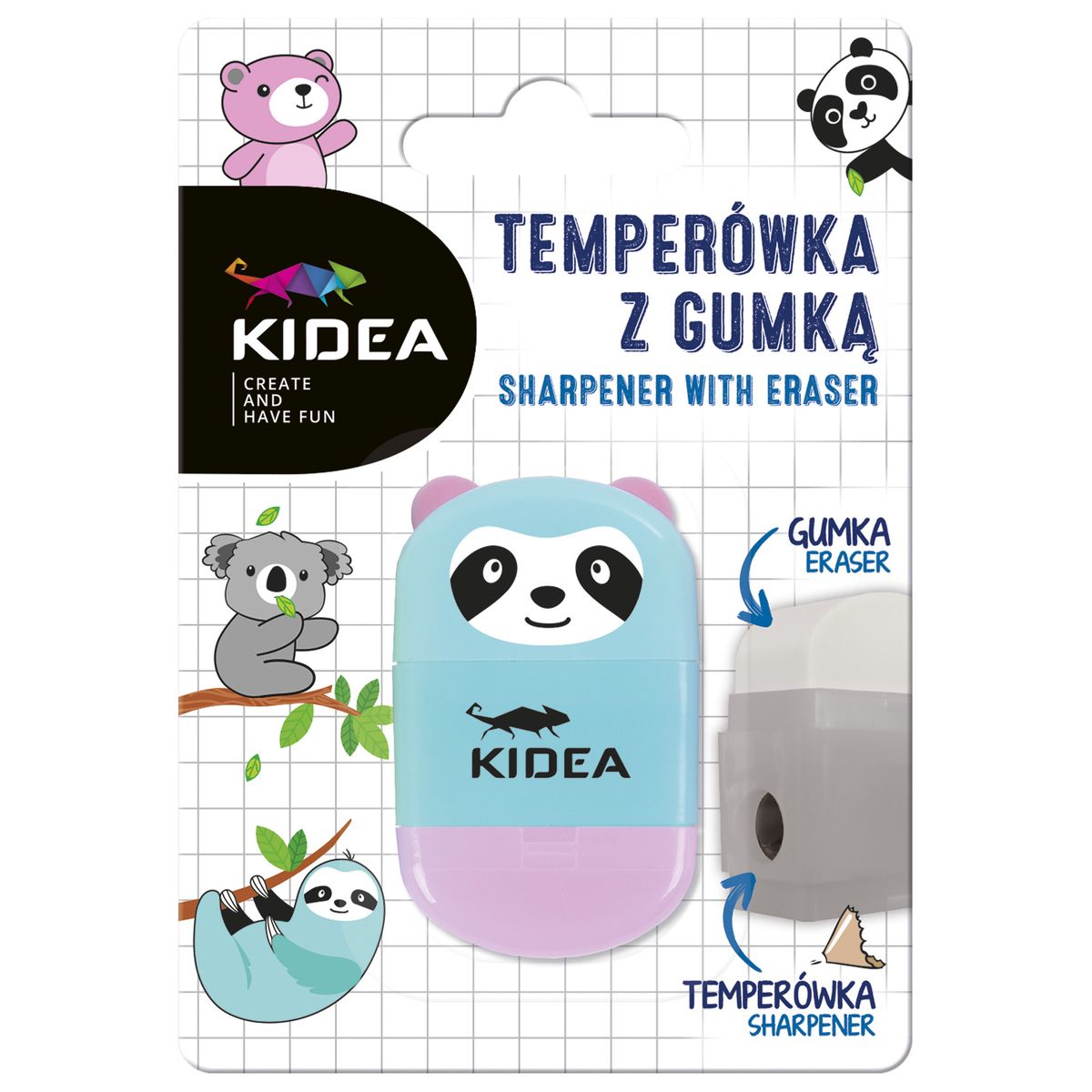 Temperówko-gumka Derform kidea (TGMKA)