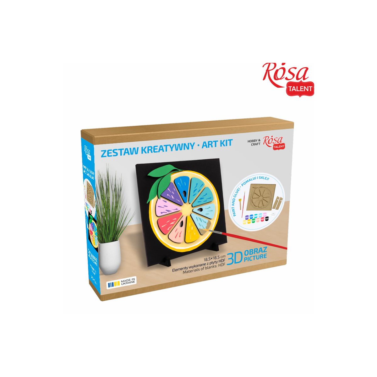 Zestaw plastyczny Rosa Pomarańcza 3d