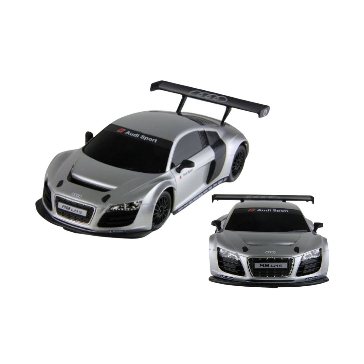 Samochód Lean R/C 1:24 Zdalnie Sterowane Sportowe AUDI R8 LMS Srebrne (20616)