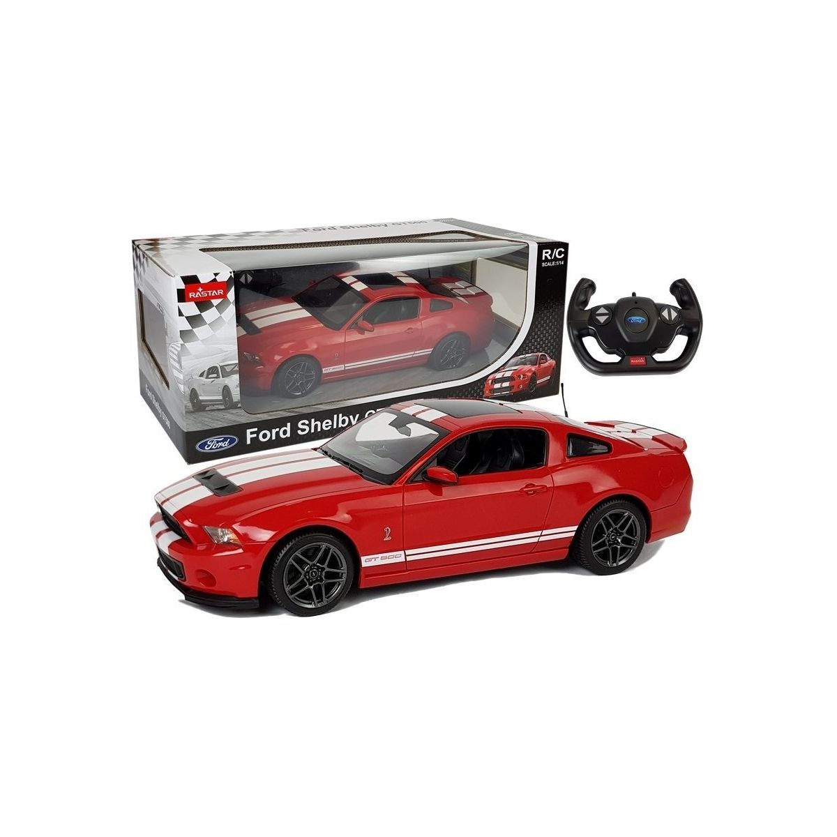 Samochód Rastar R/C Ford Shelby Rastar 1:14 Czerwony (6013)