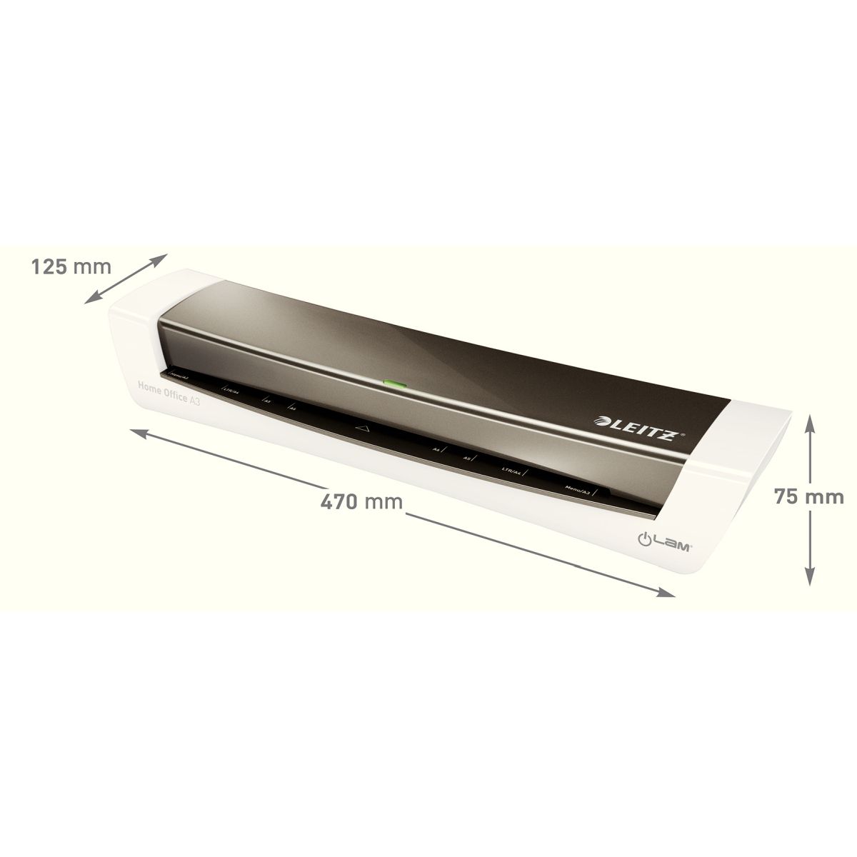 Laminator Leitz iLAM Home Office A3 szary (74400089)